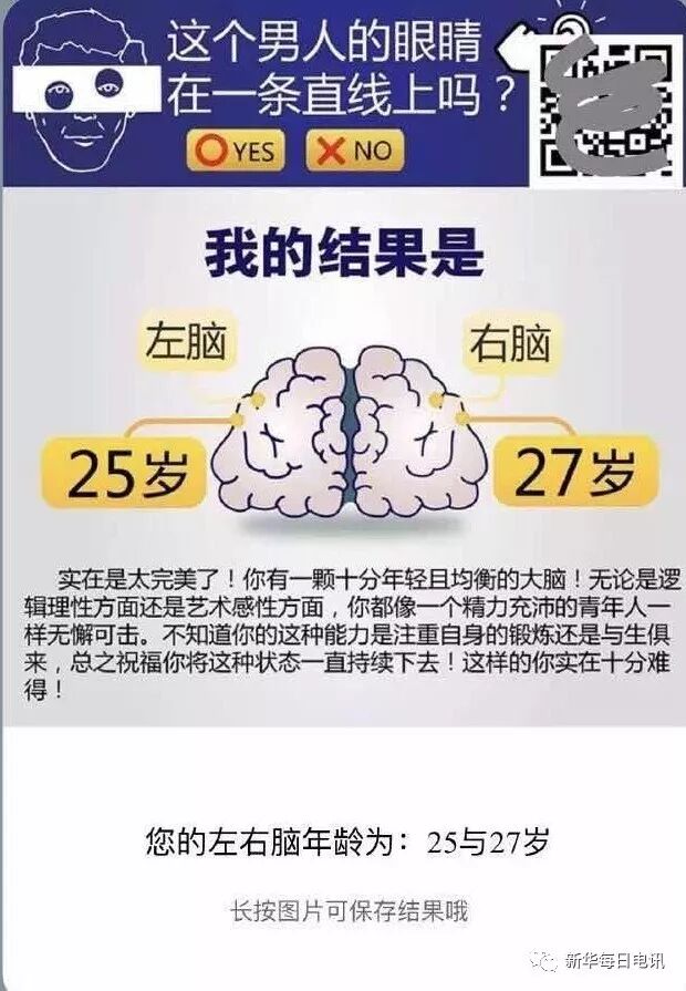 又上當了 左右腦年齡測試 是假的 公安部已闢謠 草地週刊 微文庫