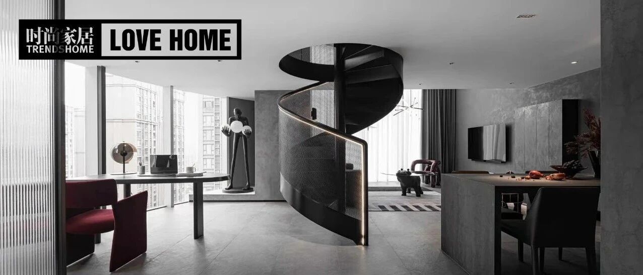 120㎡暗黑风LOFT，极简又明快，这届90后搞装修太有看头！