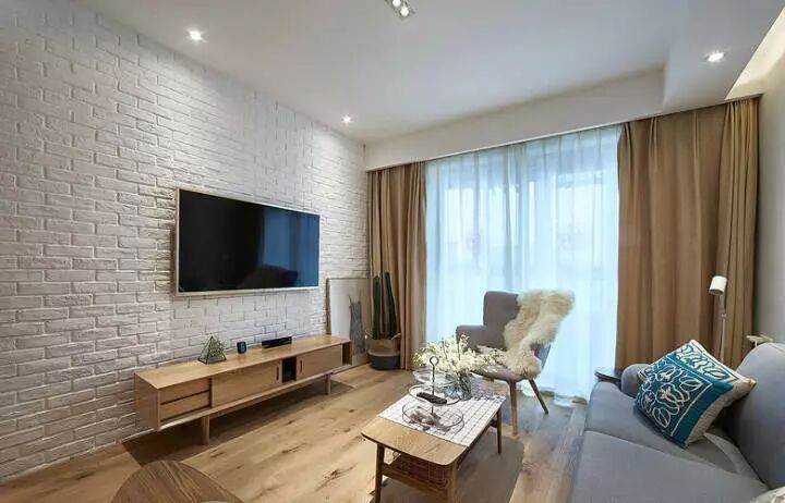 90㎡两居室北欧风装修