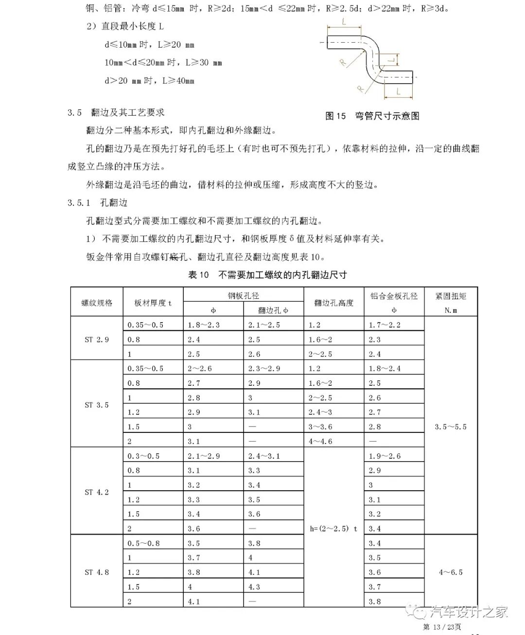 某設計公司車身鈑金件設計指南的圖16