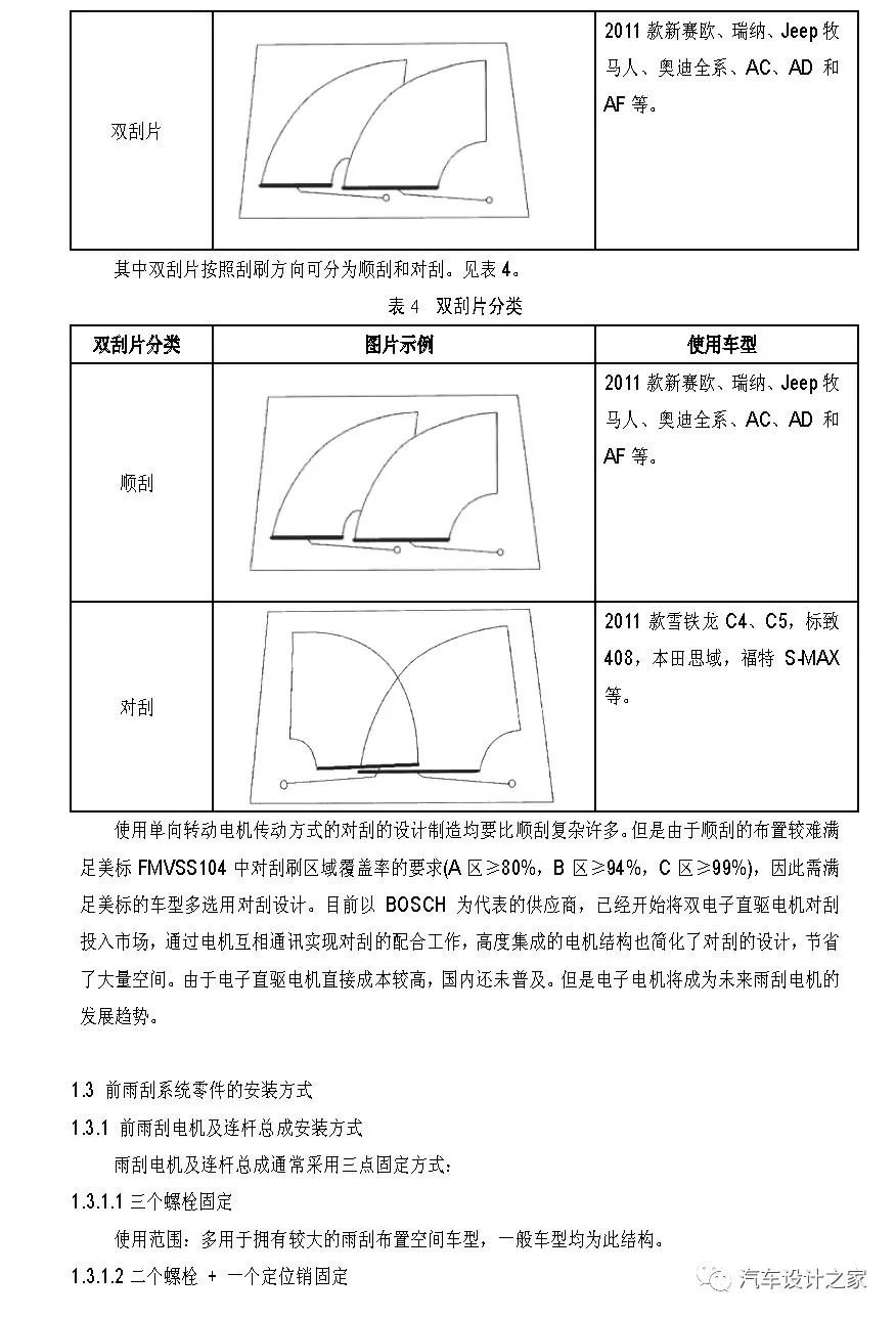 汽车前雨刮系统设计指南的图6