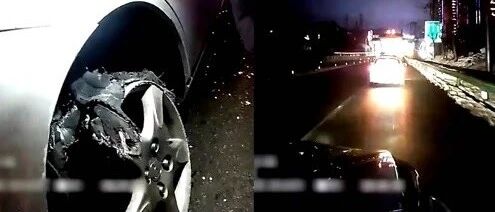 归家心切，男子开爆胎车高速上行驶70公里……