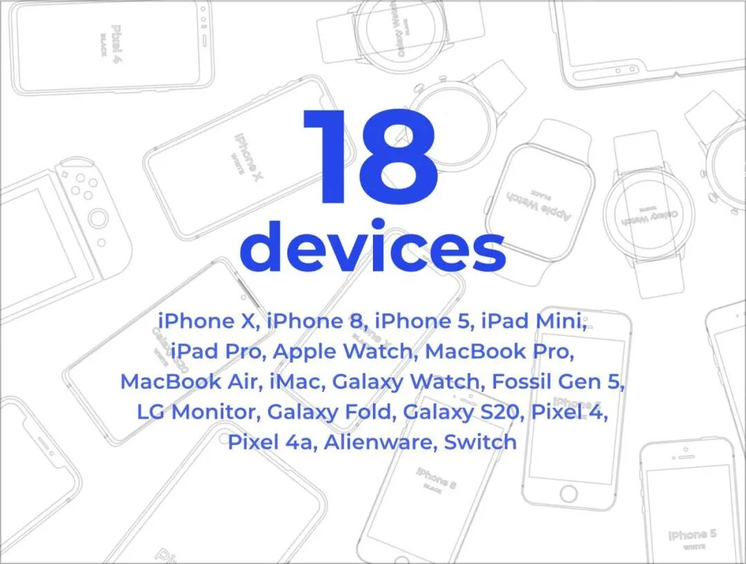 【免费资源】18个极简样机展示模型矢量素材打包下载(图2)
