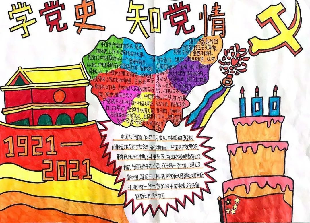 学党史,知党情,跟党走 | 信息★工程系举办黑板报手抄报评比比赛