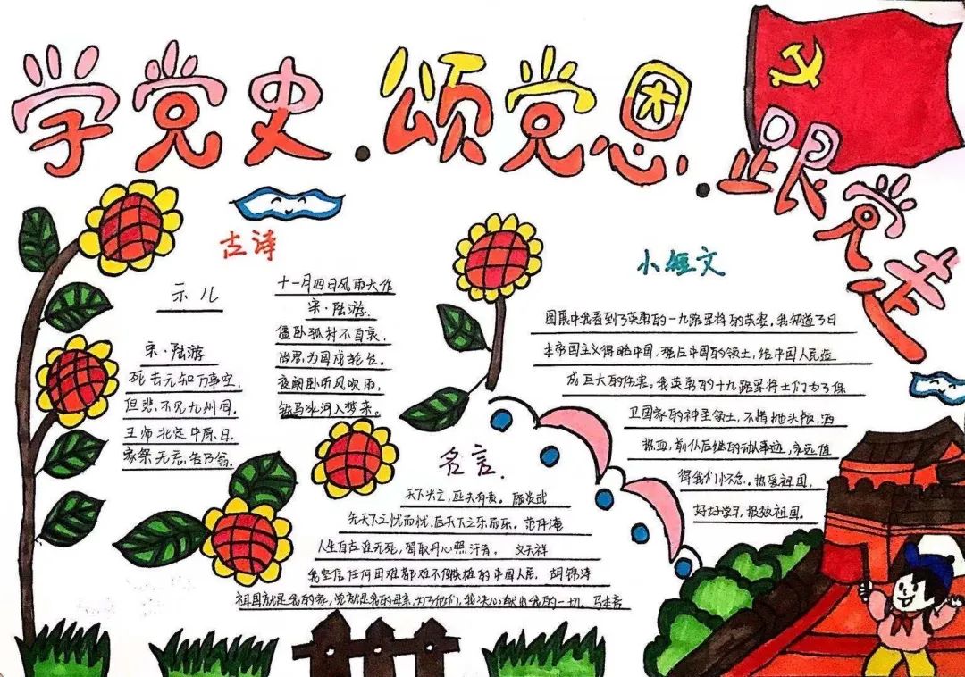 学党史,知党情,跟党走 | 信息★工程系举办黑板报手抄报评比比赛