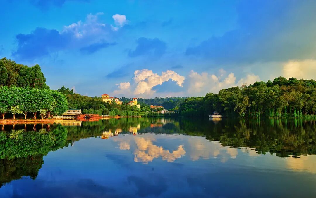 佛山河湖自带美颜滤镜