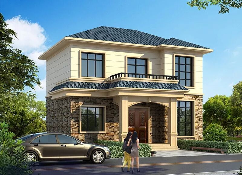 小宅基地也有大排场！7款二层别墅美得不像话！