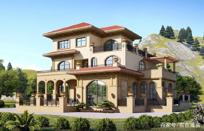 农村有地的看过来！16款自建三层别墅每一栋都惊艳十足