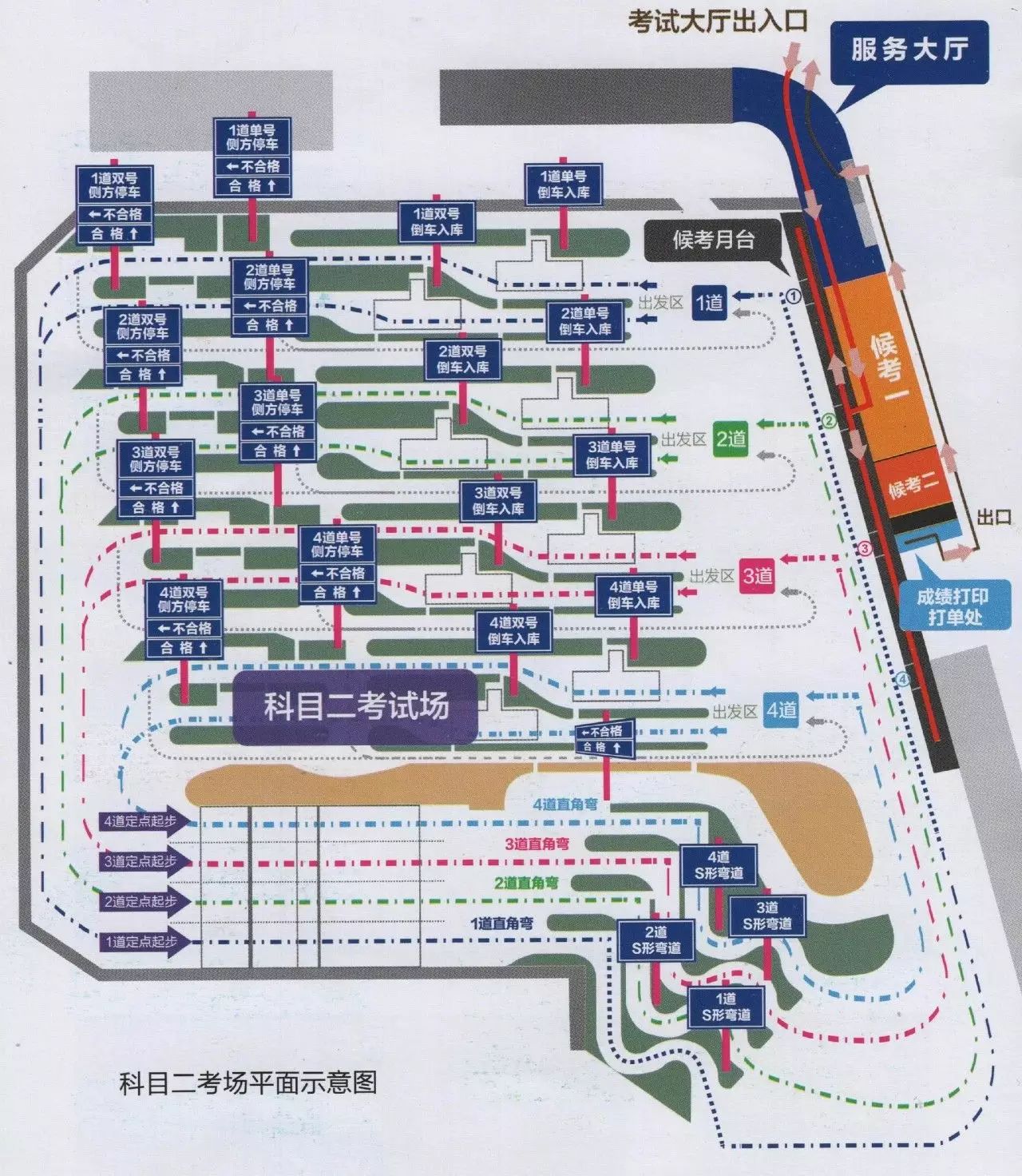 福州华威科目二考试场航拍图