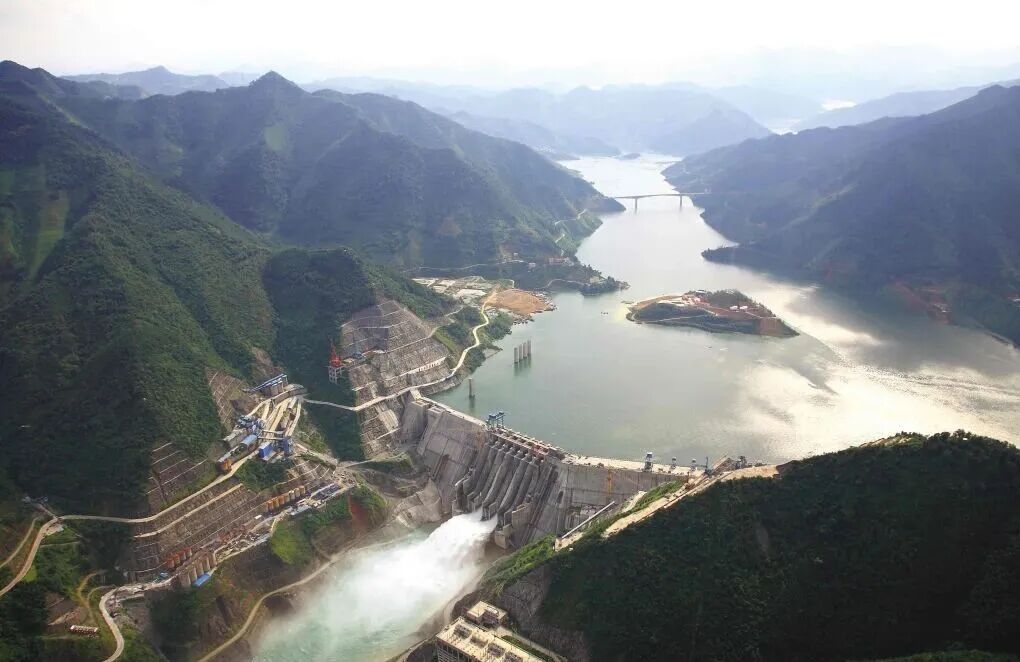 龙滩水电站摄影图__工业生产_现代科技_摄影图库_昵图网