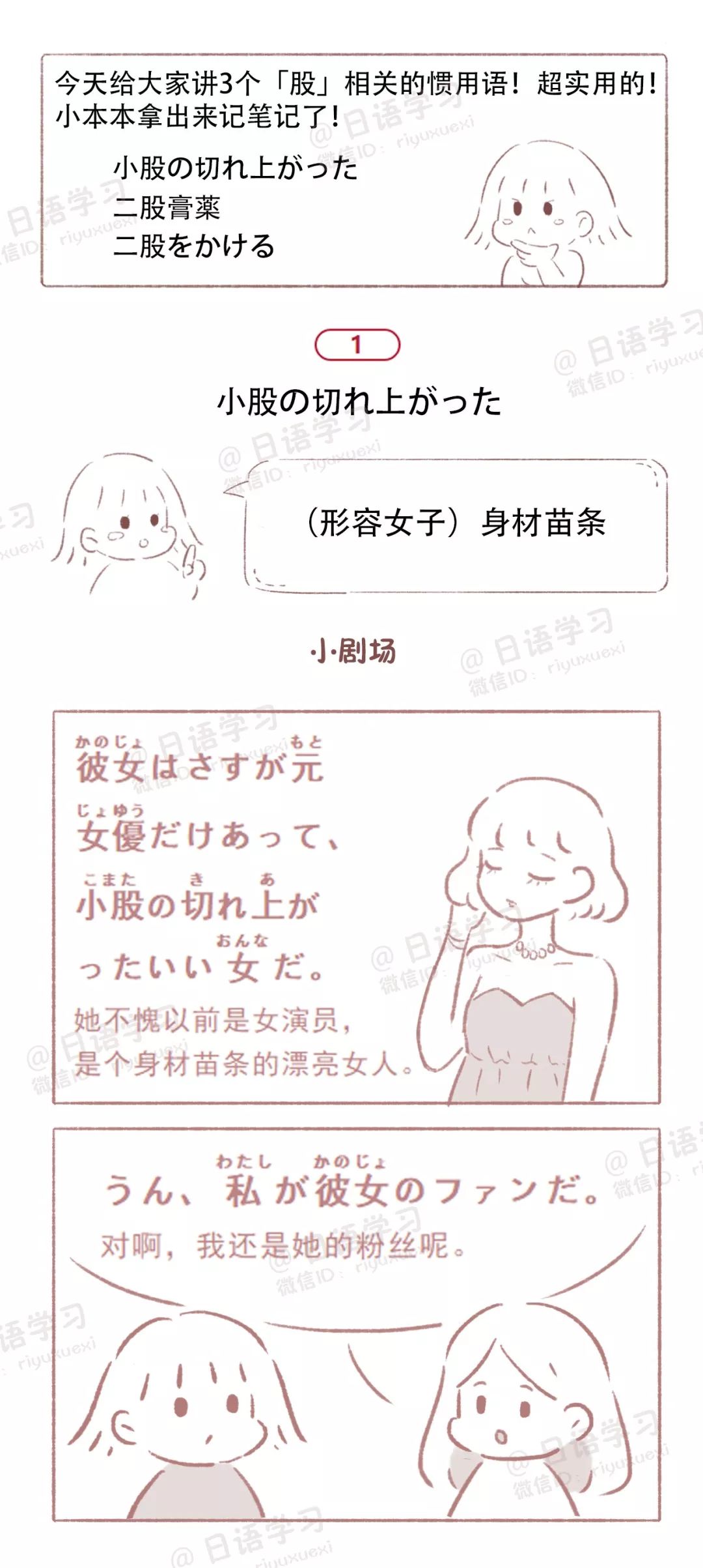 漫画日语 二股膏薬 竟然表示 两面派 日语学习微信公众号文章