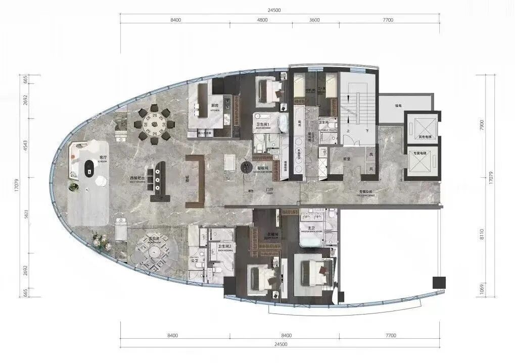 海珠天誉半岛A4栋案名白天鹅壹号，400㎡大平层上新
