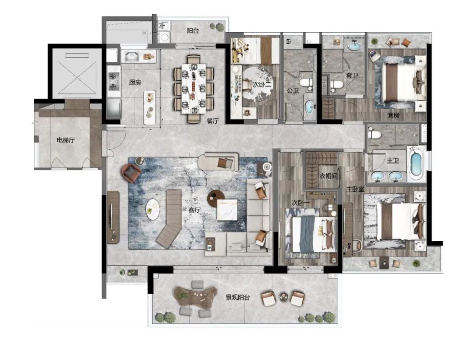 知识城开控城投云锦183平大平层，值不值得买？