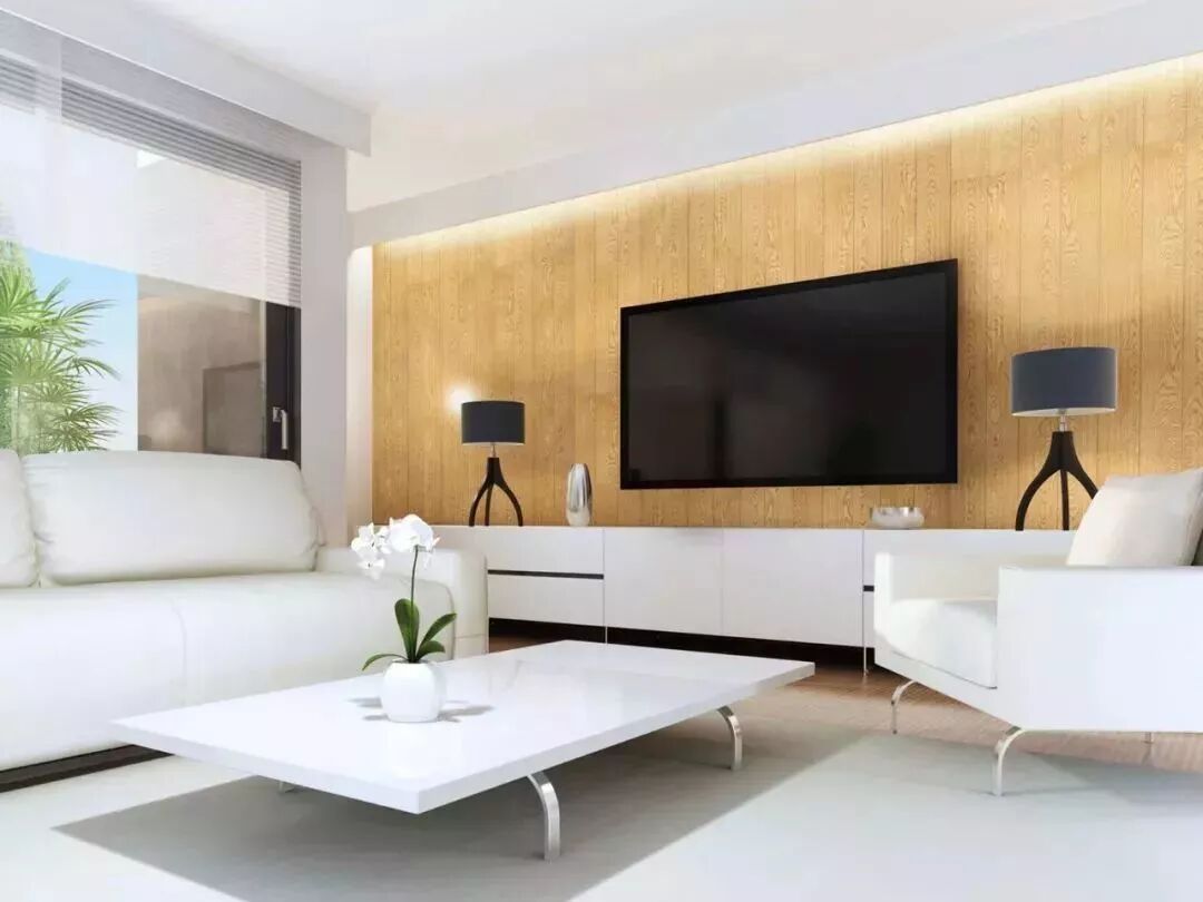 木地板和电视，放在一起让你房子瞬间高大上！