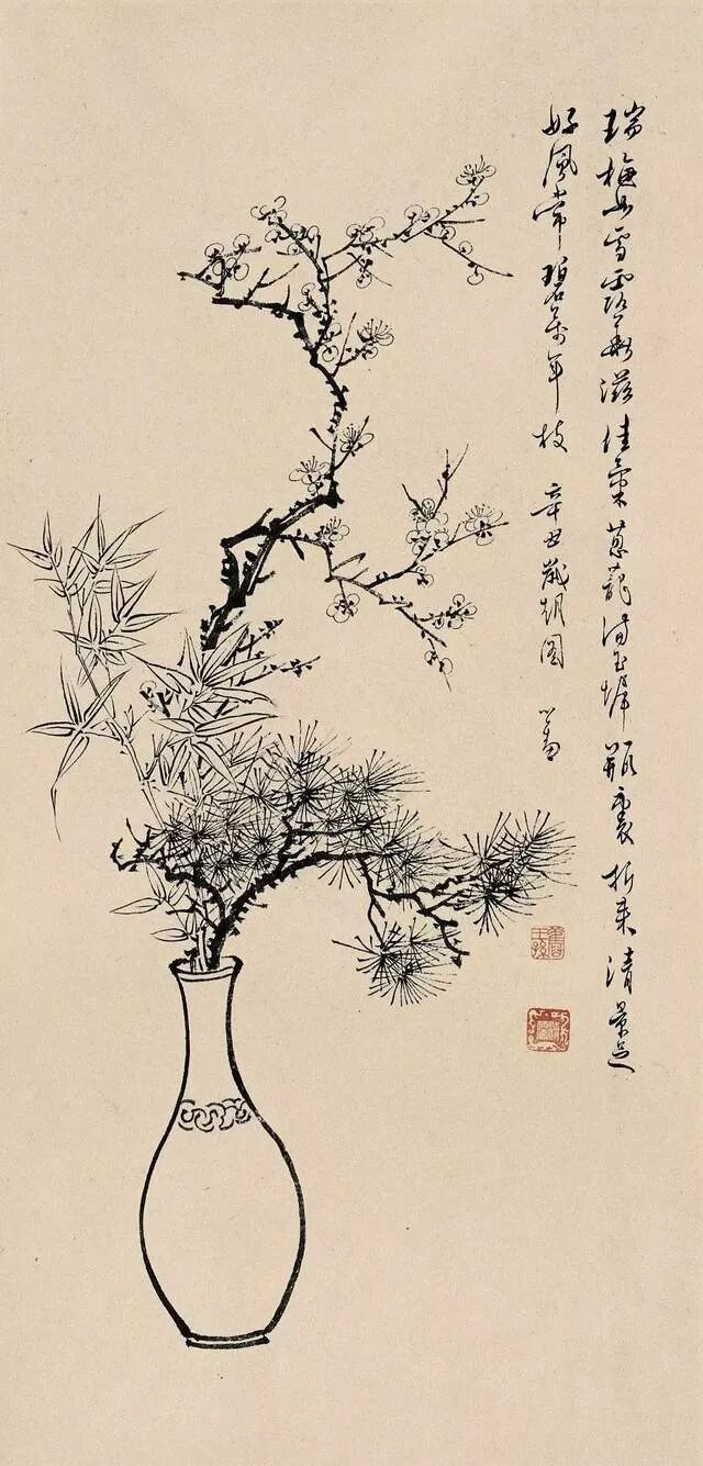 【采薇专栏】案头清供，插花中的“君子之心”