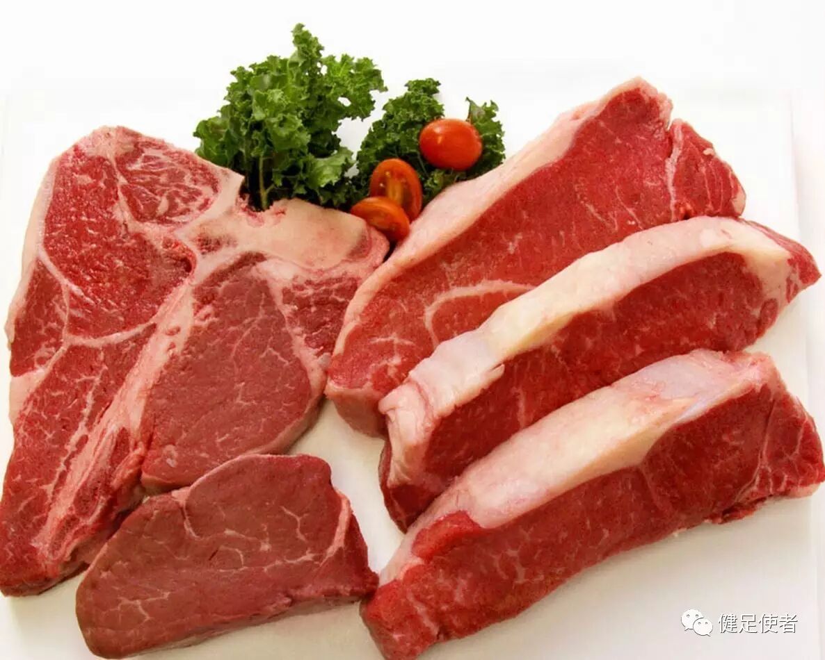 肉类属于嘌呤含量中等的食物,即每100g肉中嘌呤含量为50mg至15gmg