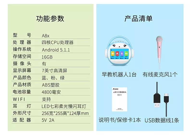 【黑馬手機潮流配件】名校堂智能機器人早教機兒童玩具wifi安卓版學習視頻故事機A8x 科技 第16張