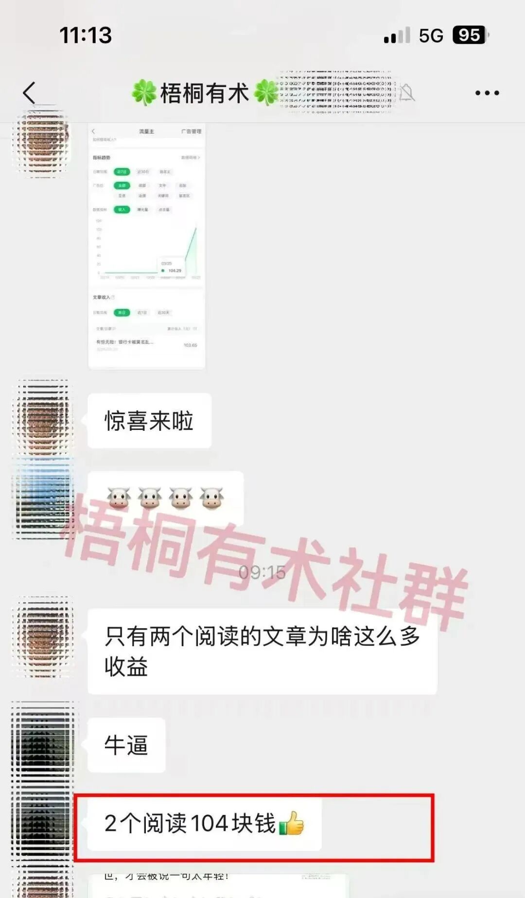 2个阅读就赚了 104 块，别总想着赚大钱，没工作待在家里，靠手机赚点零花钱其实真的不难。