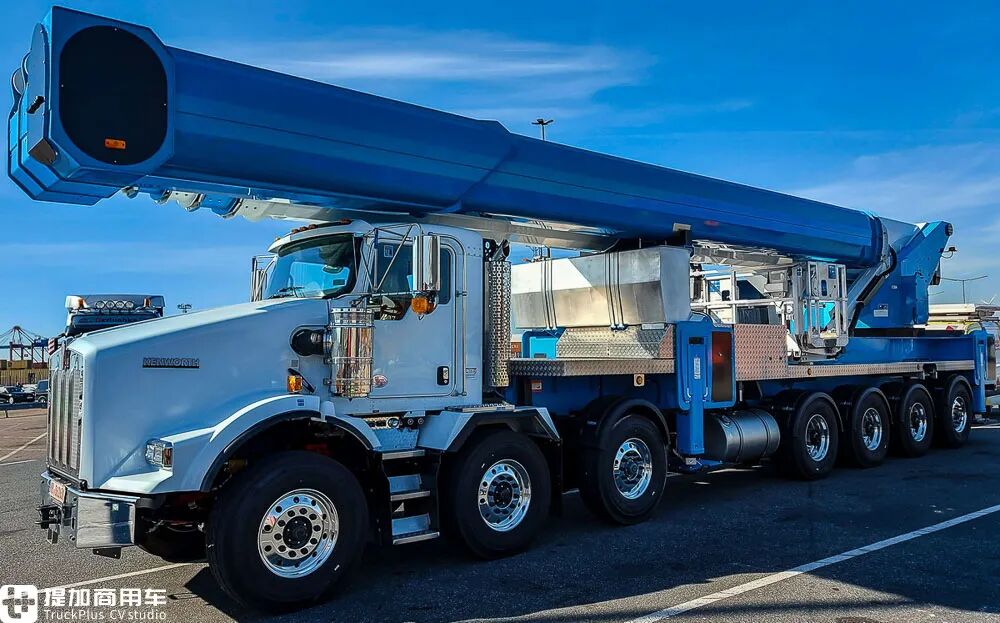 多达7轴,这台肯沃斯t880底盘的登高车配置真罕见,到底干嘛用的?