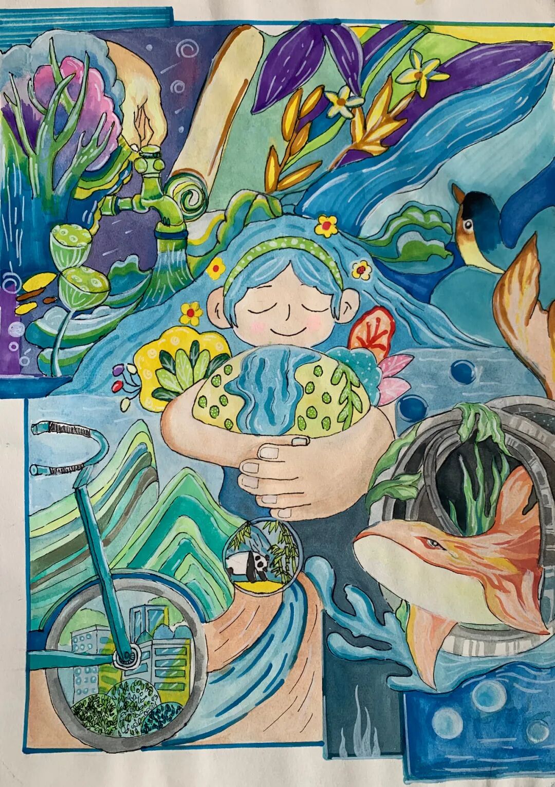 共建清洁美丽世界 红桥青少年在行动——优秀绘画作品展示-云上红桥