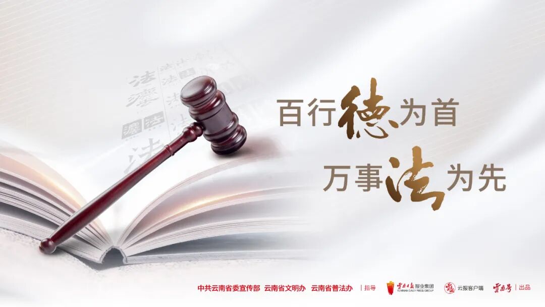 普法公益海报_水墨施甸