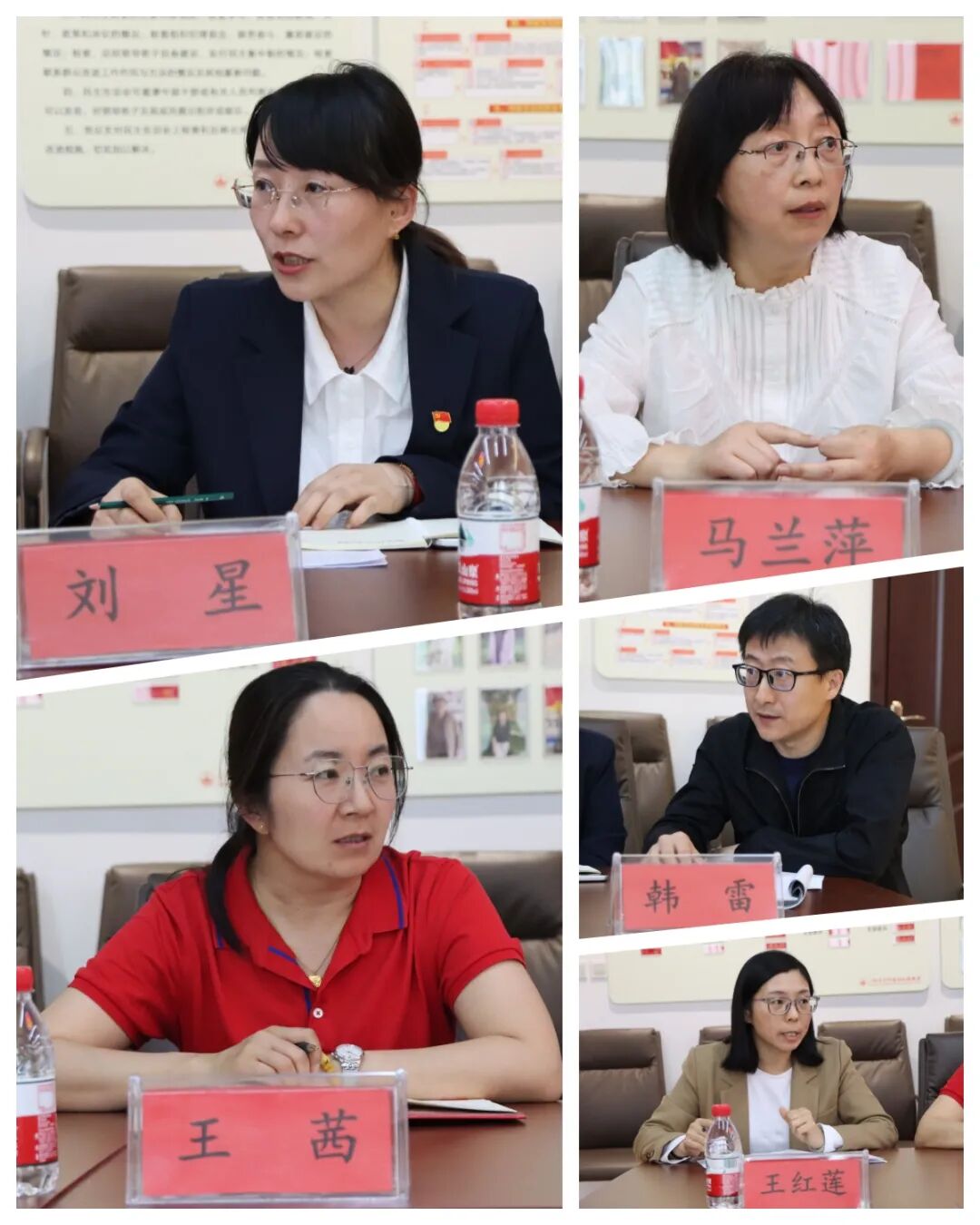 陈英民一行到我校调研指导>高三年级主任刘星和备课组长马兰萍,王茜