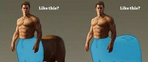 ​“半人马到底是怎么穿裤子的？哈哈哈这脑洞笑死我了！”