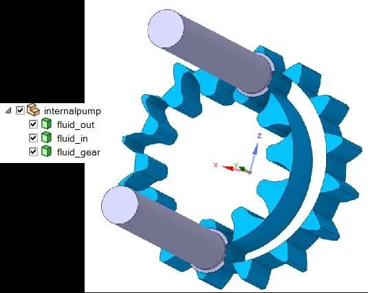 ANSYS Fluent 内啮合齿轮泵瞬态流场仿真的图10