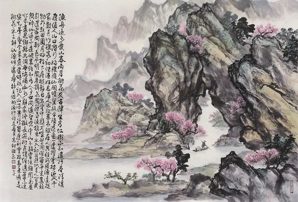 描写春日桃花盛放的诗句