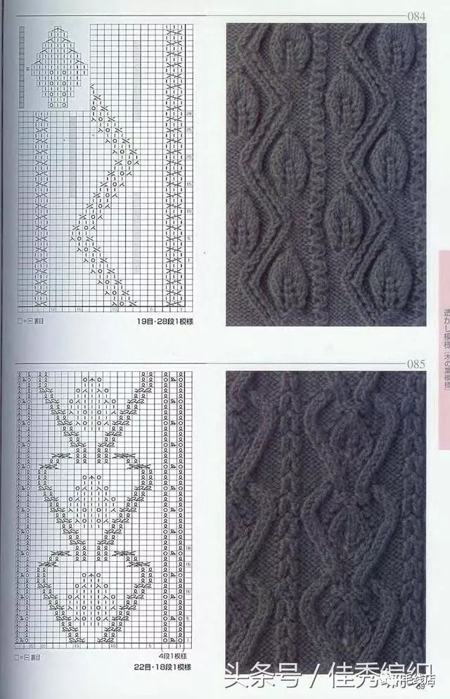 棒针毛衣编织花样图解大全 日本志田款250例
