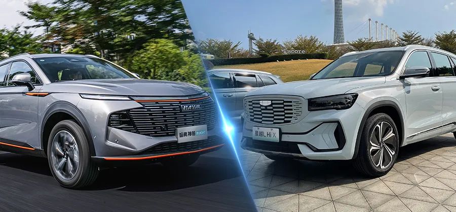 国产混动车型对决，神兽混动DHT能碾压星越L油电混动版？