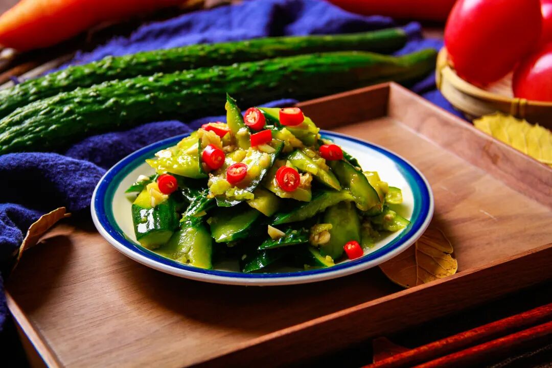 春天里的凉菜,顶花带绿,生机盎然