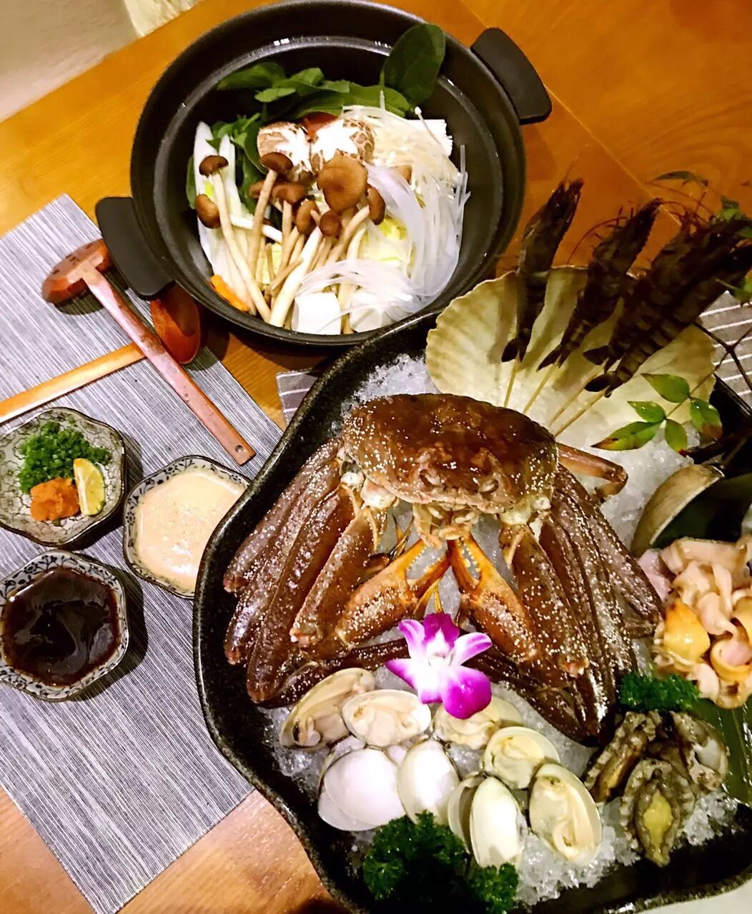 珑料理 四周年店庆系列活动之 松叶蟹火锅0元抢购