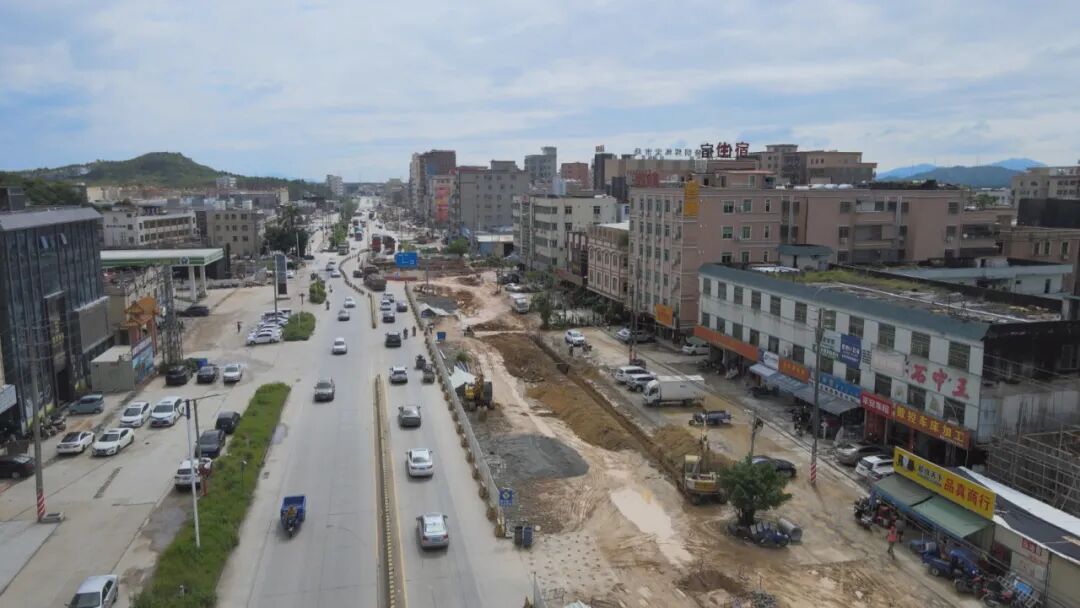 可塘镇长桥工业园区配套基础设施建设紧锣密鼓助推百千万工程高质量