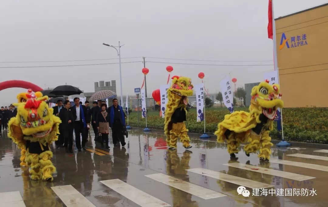 喜讯！建海中建集团阿尔法新材料江苏有限公司开业庆典隆重举行！