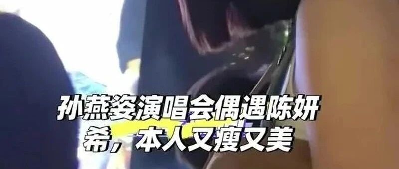 陈妍希看孙燕姿演唱会哭了半场:最喜欢的华语女歌手,承载了那么多年的青春
