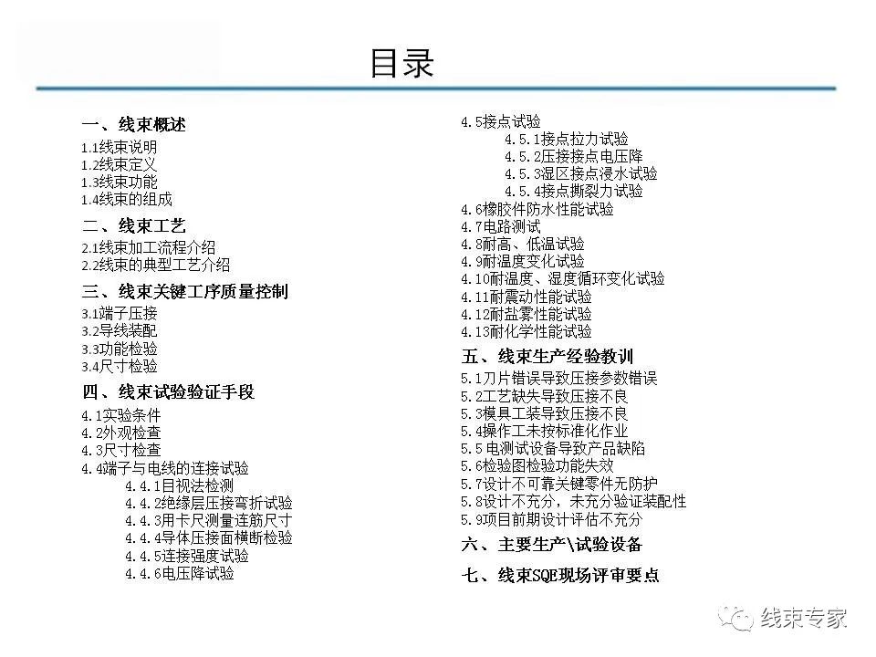 线束关键工序质量控制的图1