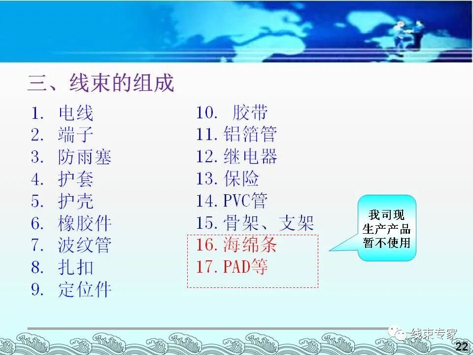 汽車電線束基礎(chǔ)知識（常用物料識別與工藝流程）的圖22