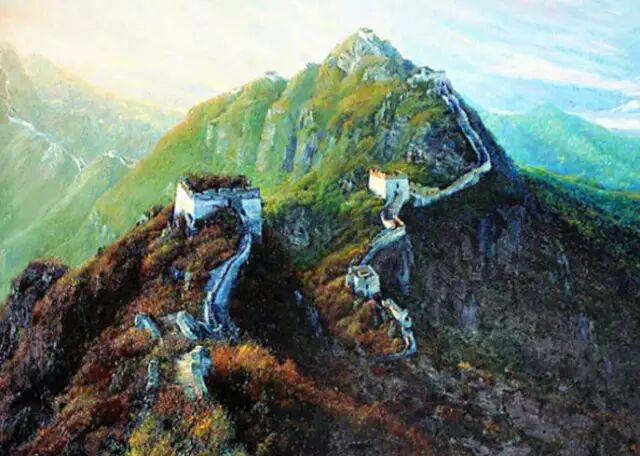 油画里的长城你见过吗