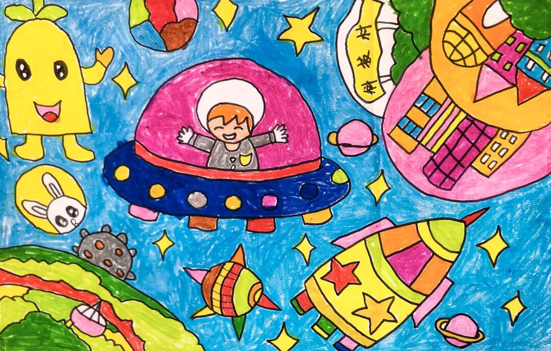 飞船程诗淇-太空梦想许梓萱 探索月球的奥秘李昱达-能量飞船黎蓁蓁