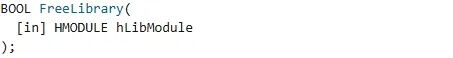 FreeLibrary 函数声明