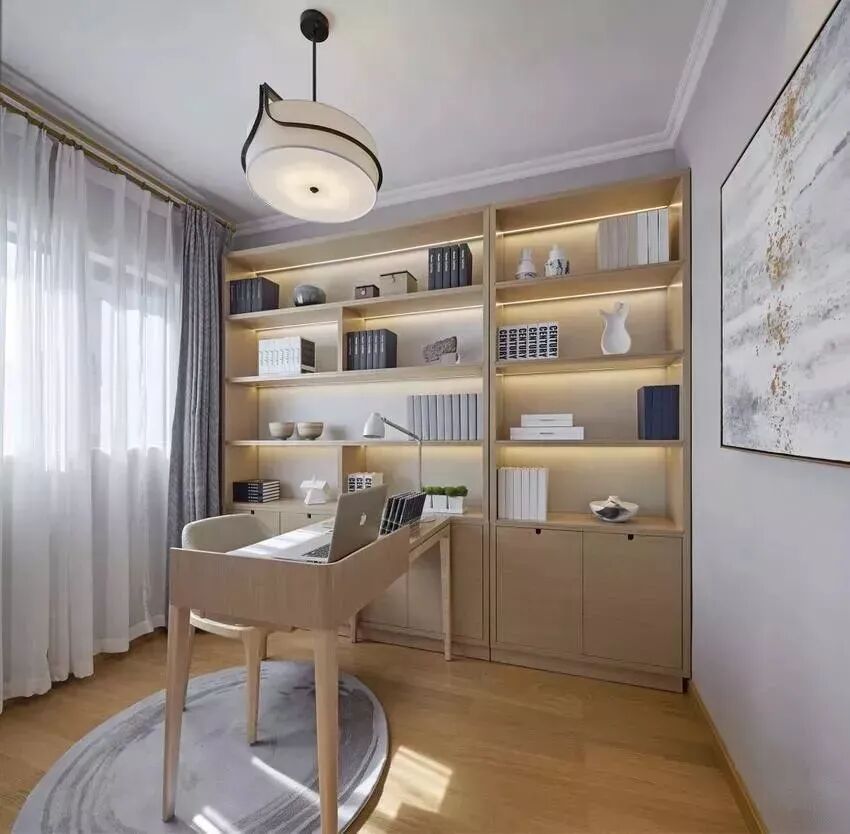 125㎡中式，手绘梦幻星空背景墙，被儿童房惊艳到了！