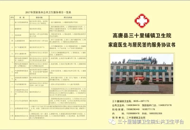 三十里镇卫生院 –流动人口卫生和计划生育基本公共服务均等化宣传