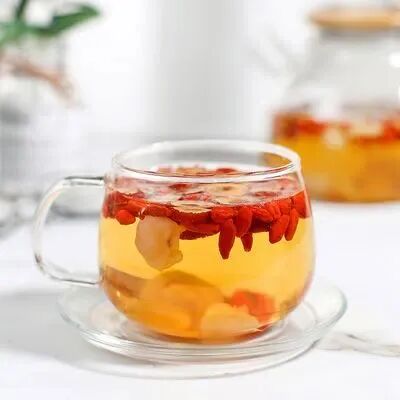 鸡蛋花泡茶。