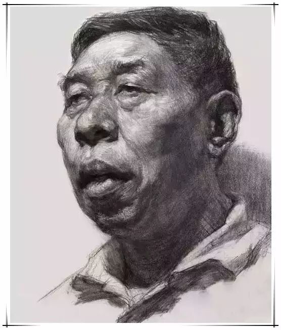 素描头像四分之三侧面正面年龄特征