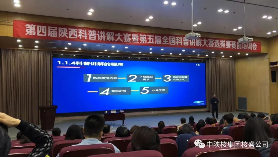 核盛公司员工参加全国科普讲解大赛选拔赛赛前培训会