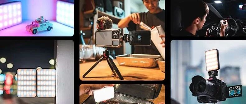 RM75补光灯还能这么玩？四面磁吸、智能控制、全彩光效、PD快充一个不能少！