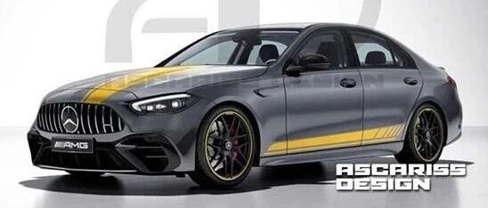全新奔驰AMG C63渲染图曝光，首搭插混系统！