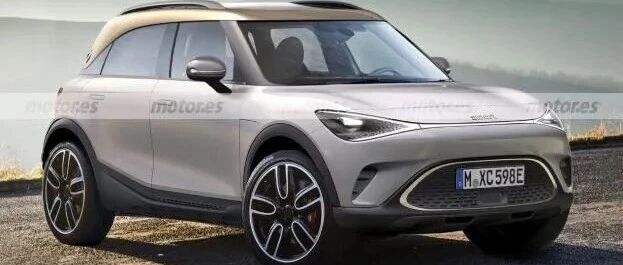 全新Smart首款SUV曝光，采用奔驰类似内饰！