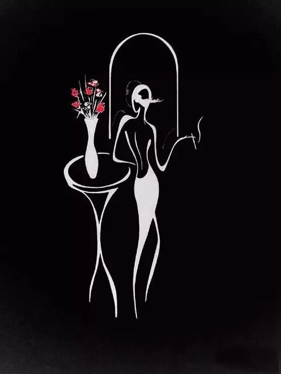 极简主义画家笔下的美女